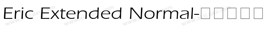 Eric Extended Normal字体转换